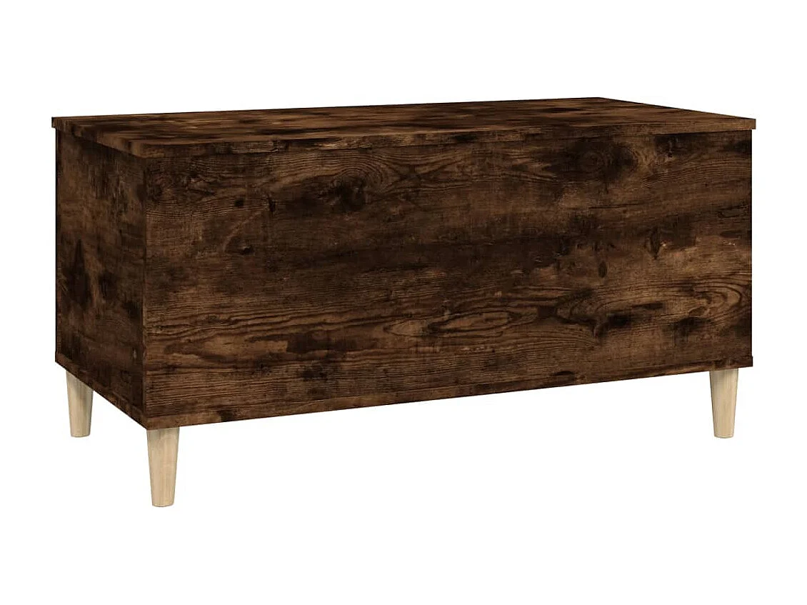 Mesa de centro madera contrachapada roble ahumado 90x44,5x45 cm