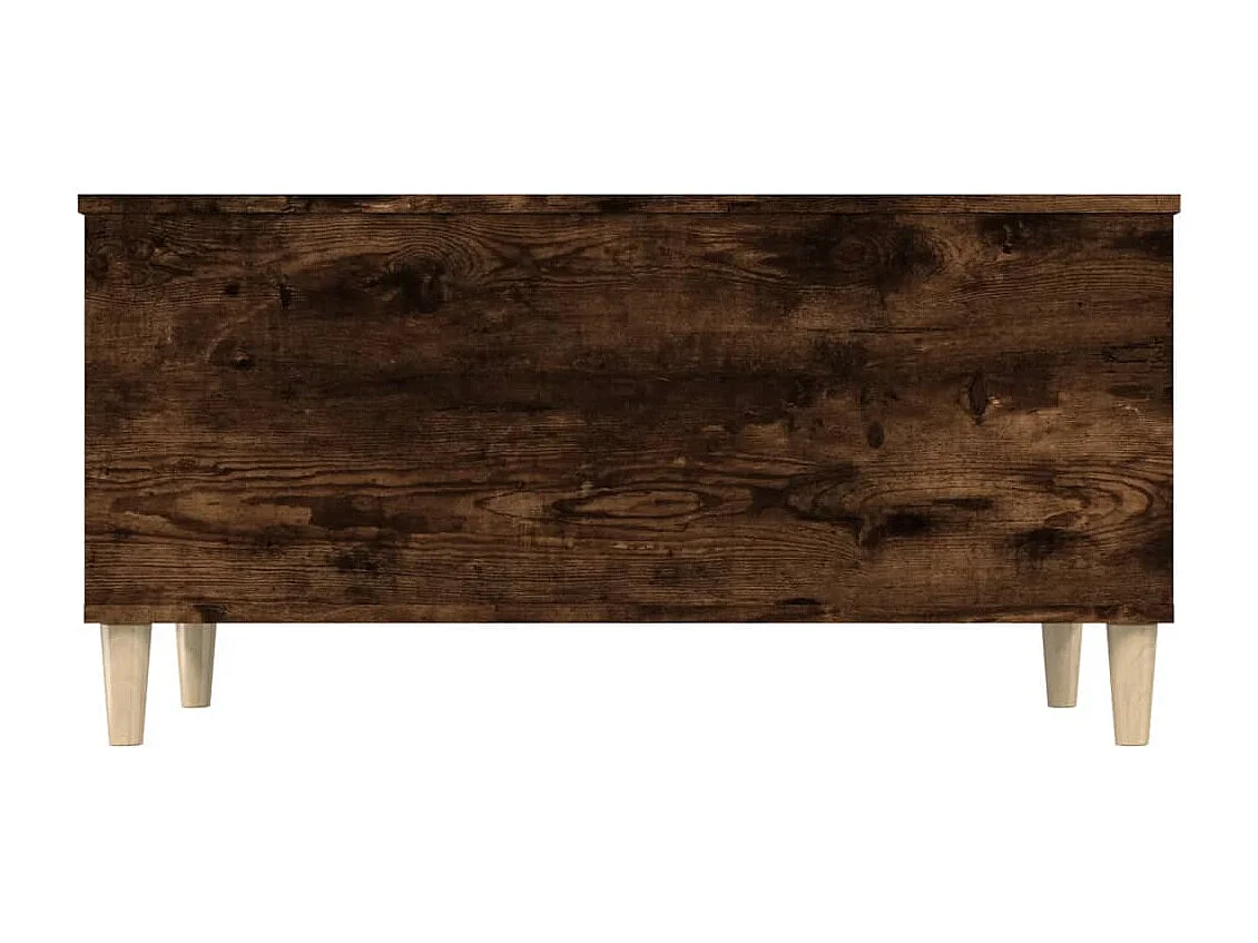 Mesa de centro madera contrachapada roble ahumado 90x44,5x45 cm