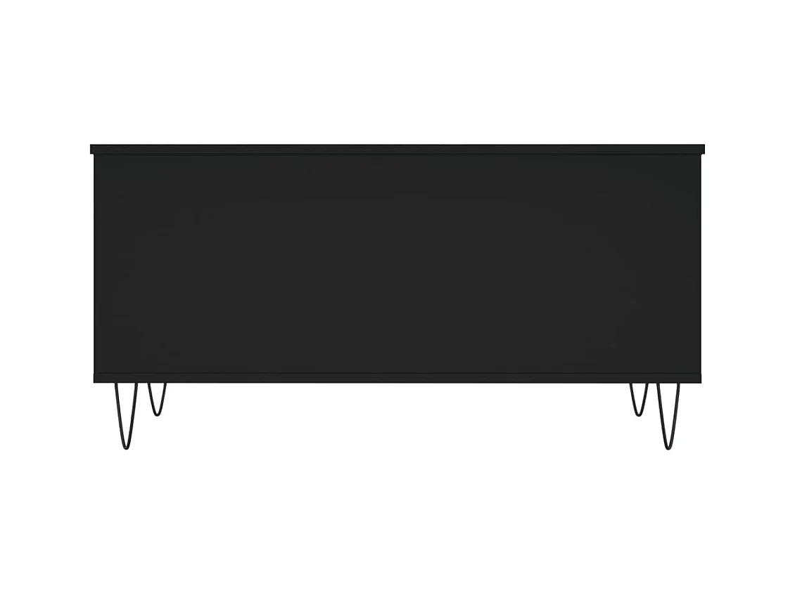 Table basse Noir 90x44,5x45 cm Bois d'ingénierie