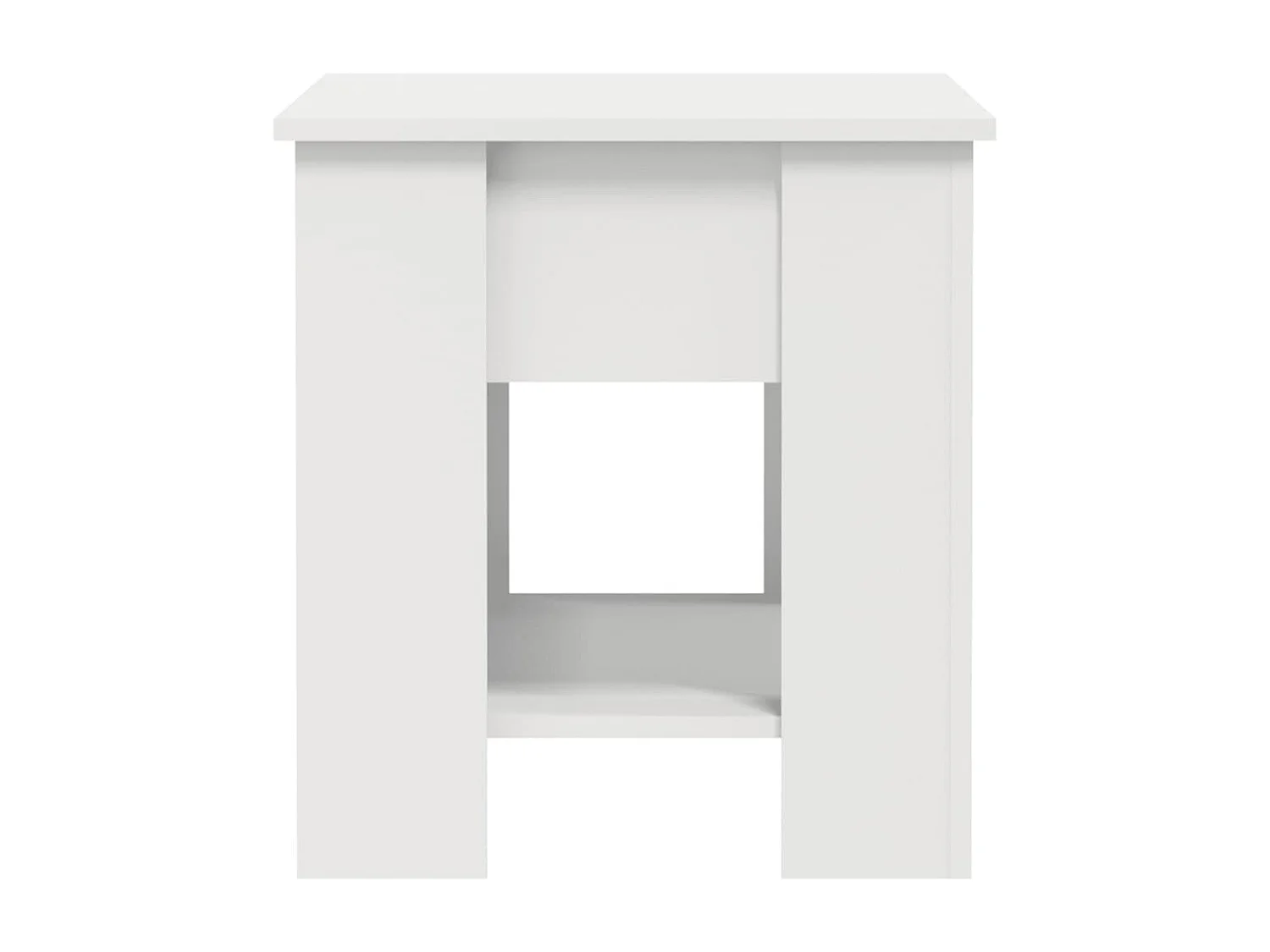 Table basse Blanc 101x49x52 cm Bois d'ingénierie