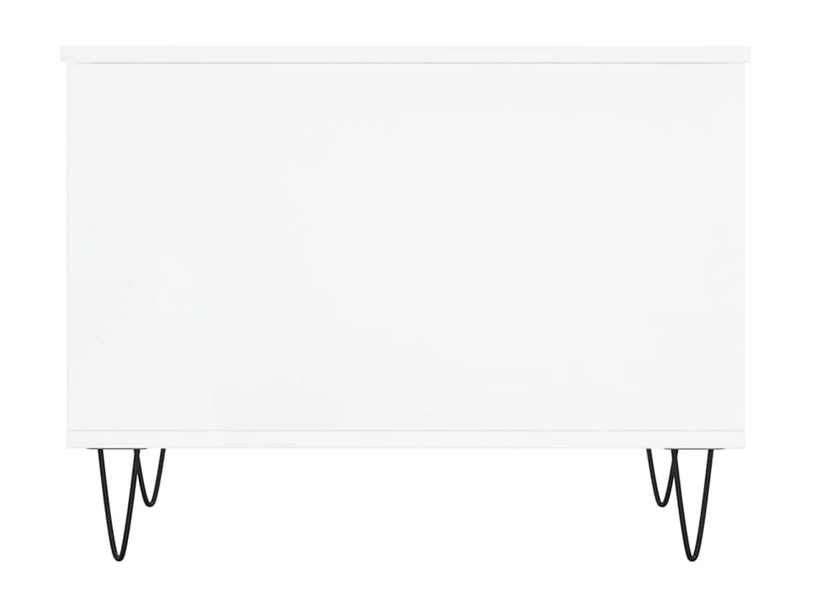 Salontafel 60x44,5x45 cm bewerkt hout wit