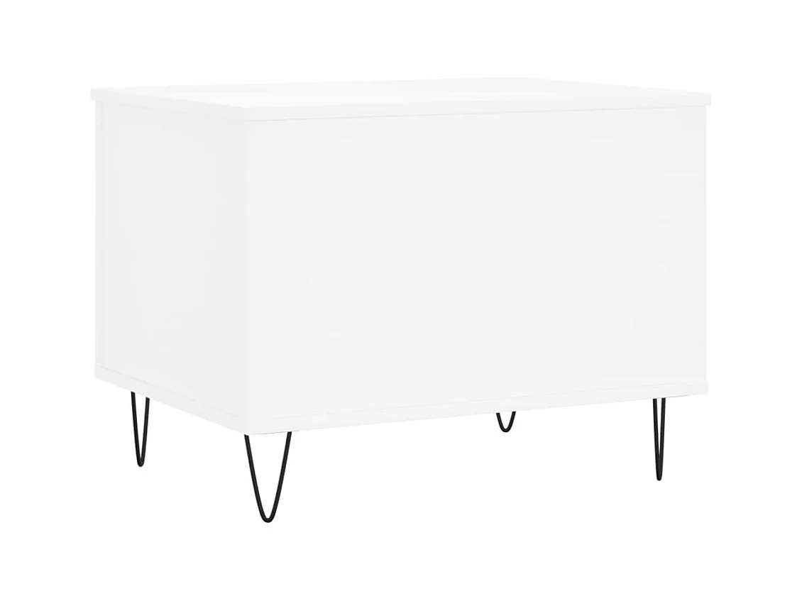 Table basse Blanc 60x44,5x45 cm Bois d'ingénierie