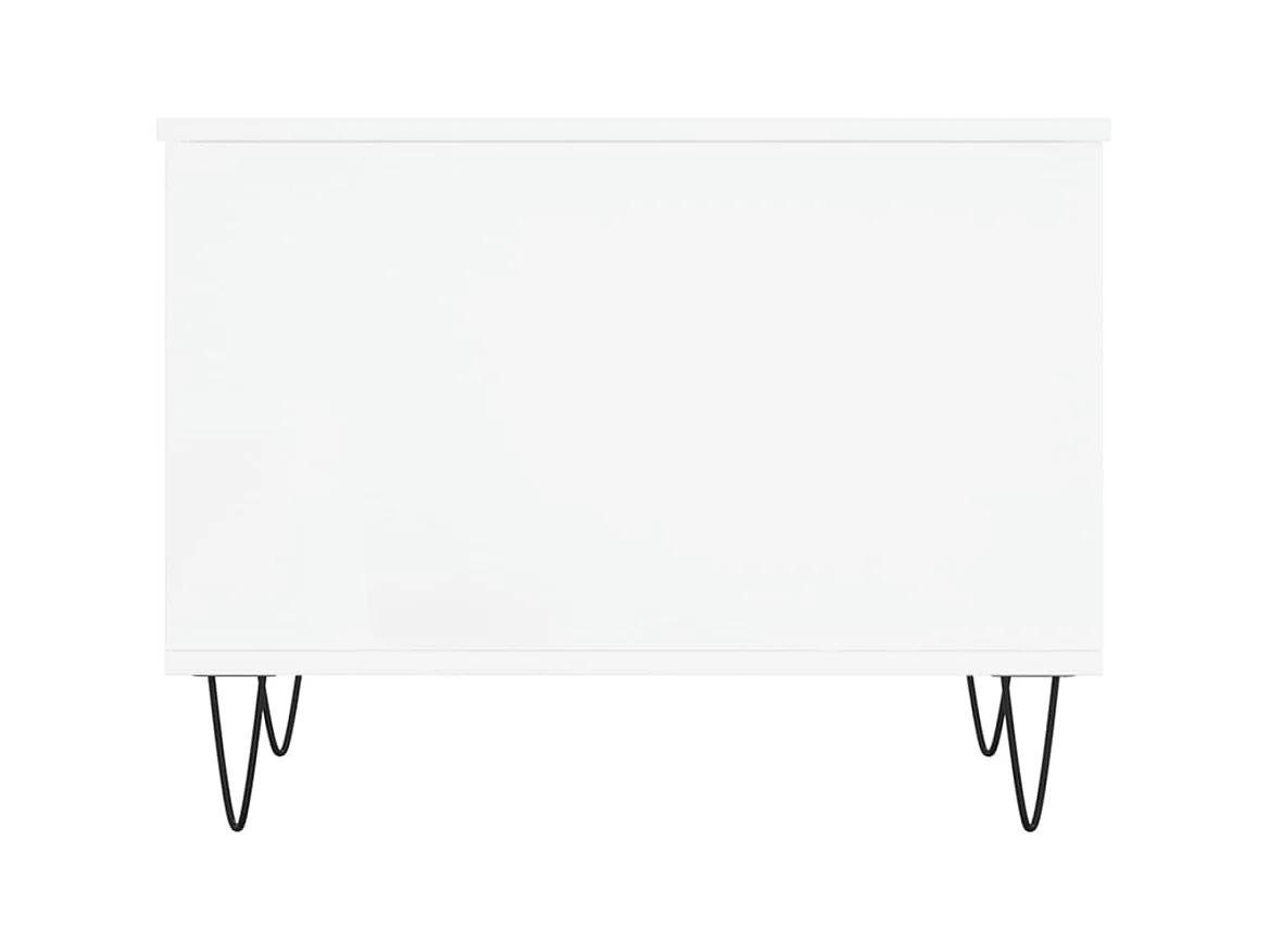 Table basse Blanc 60x44,5x45 cm Bois d'ingénierie