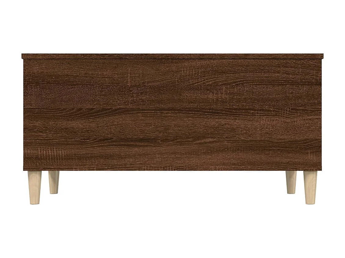 Mesa de centro madera contrachapada roble marrón 90x44,5x45 cm