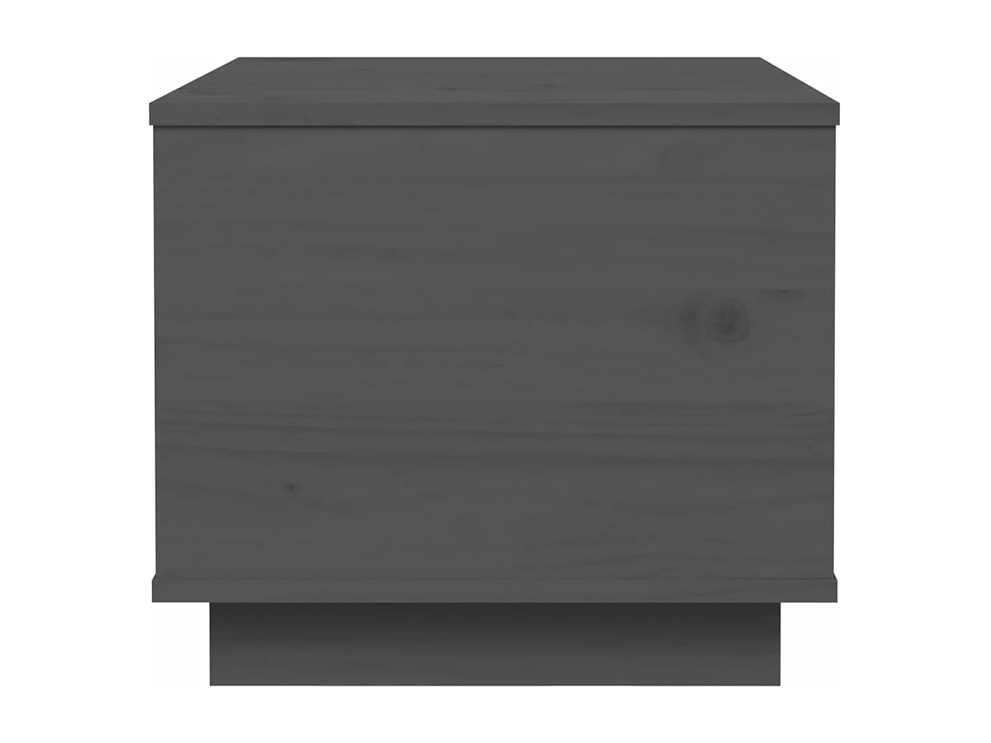 Table basse Gris 40x50x35 cm Bois massif de pin