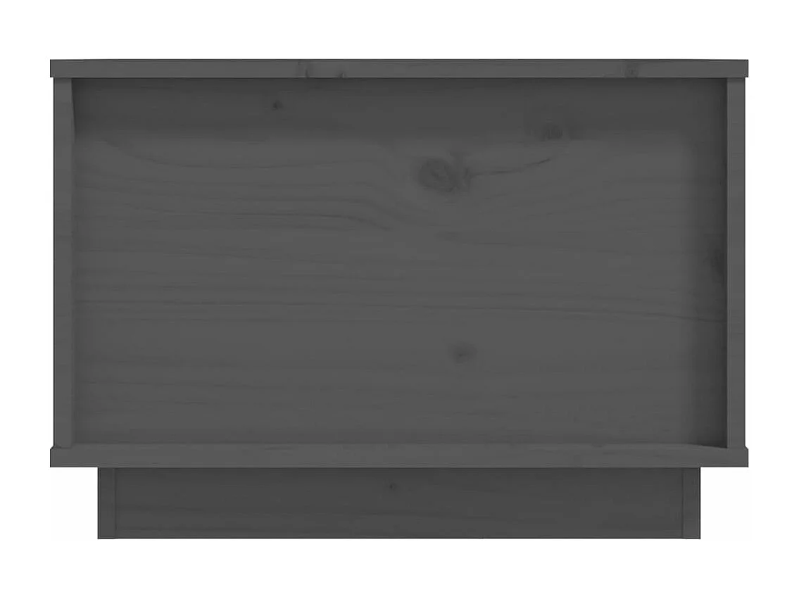 Table basse Gris 40x50x35 cm Bois massif de pin