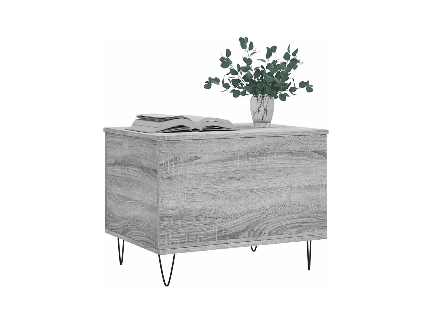 Table basse Sonoma gris 60x44,5x45 cm Bois d'ingénierie