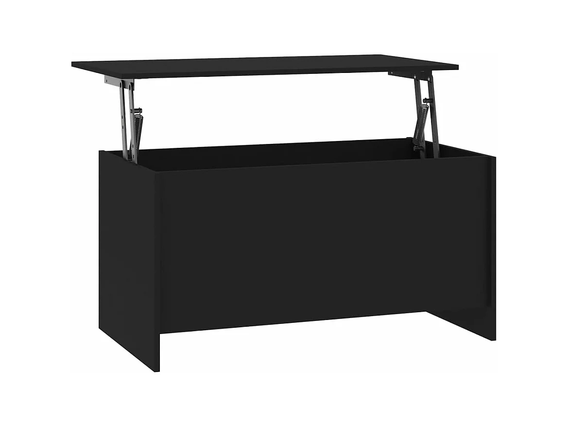 Table basse Noir 102x55,5x52,5 cm Bois d'ingénierie