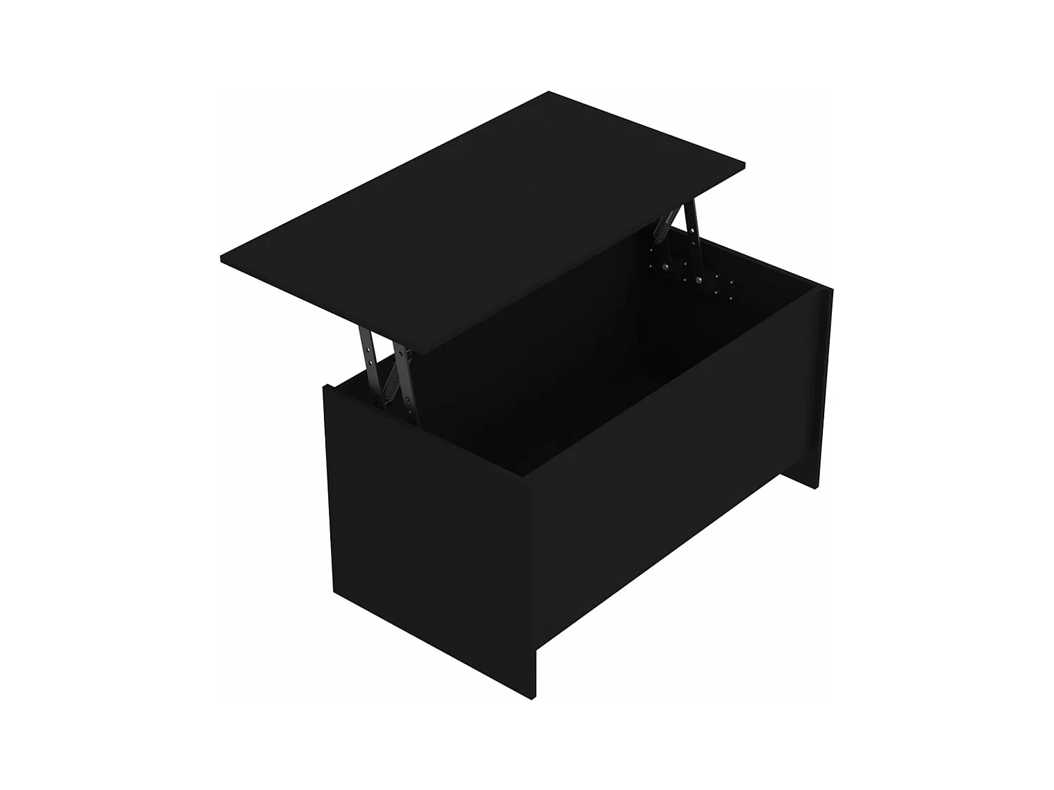 Table basse Noir 102x55,5x52,5 cm Bois d'ingénierie