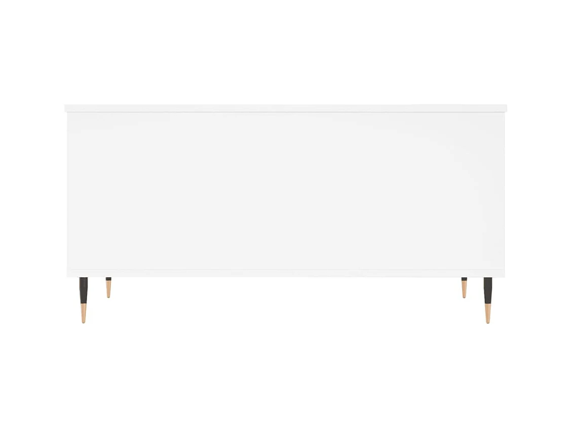 Table basse Blanc 90x44,5x45 cm Bois d'ingénierie