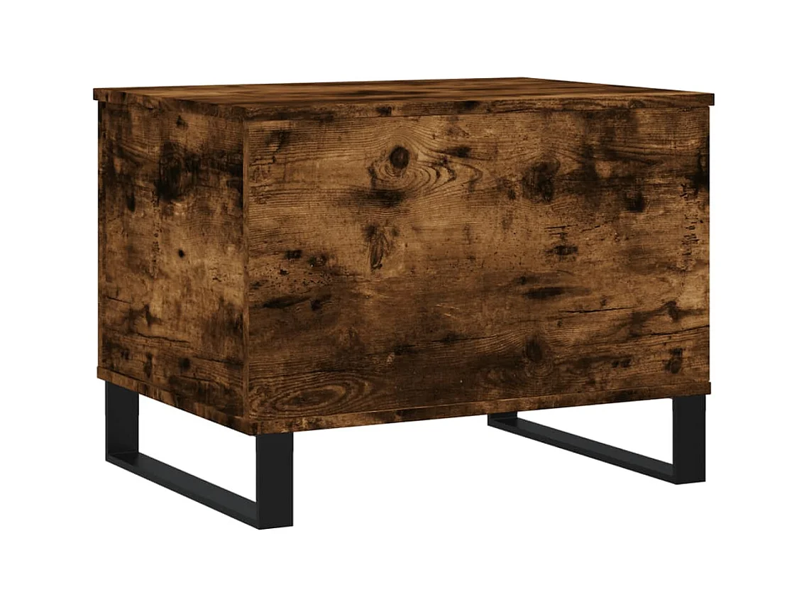 Table basse Chêne fumé 60x44,5x45 cm Bois d'ingénierie