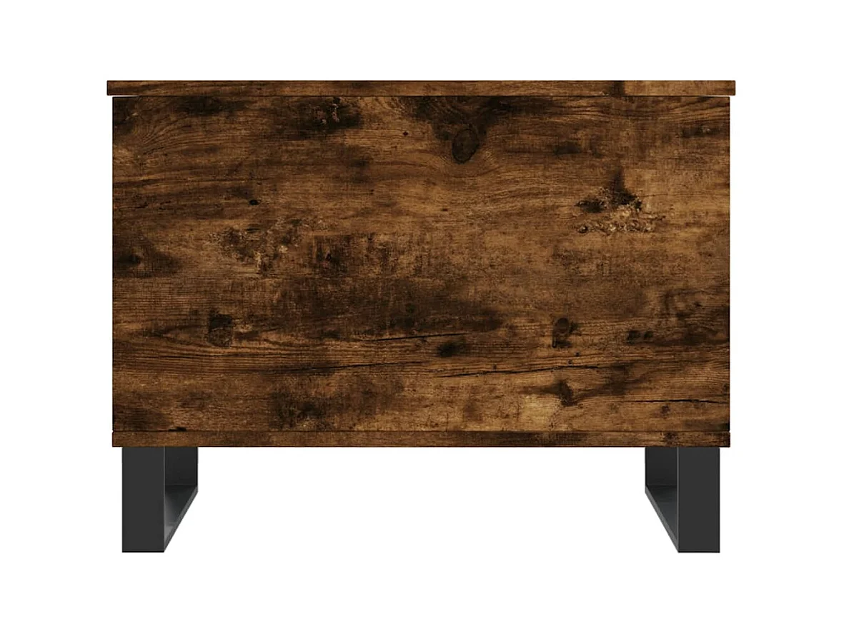 Table basse Chêne fumé 60x44,5x45 cm Bois d'ingénierie