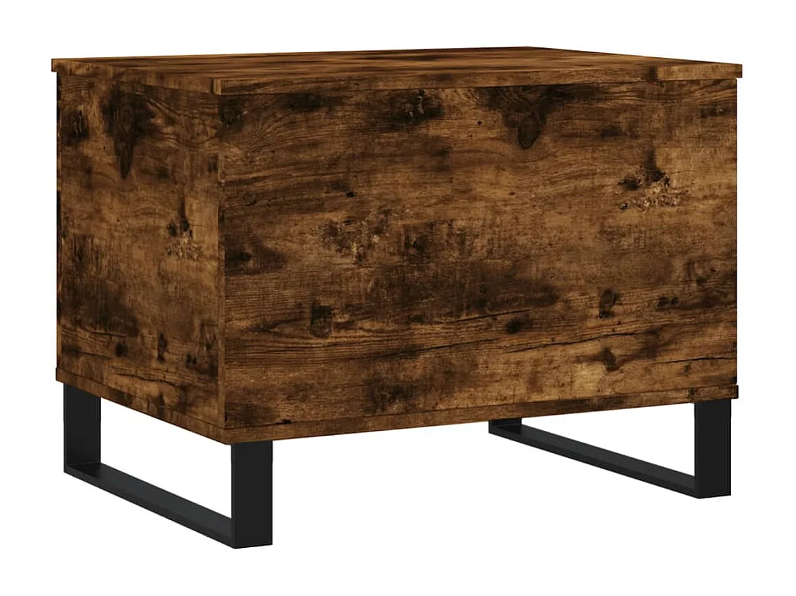 Table basse Chêne fumé 60x44,5x45 cm Bois d'ingénierie