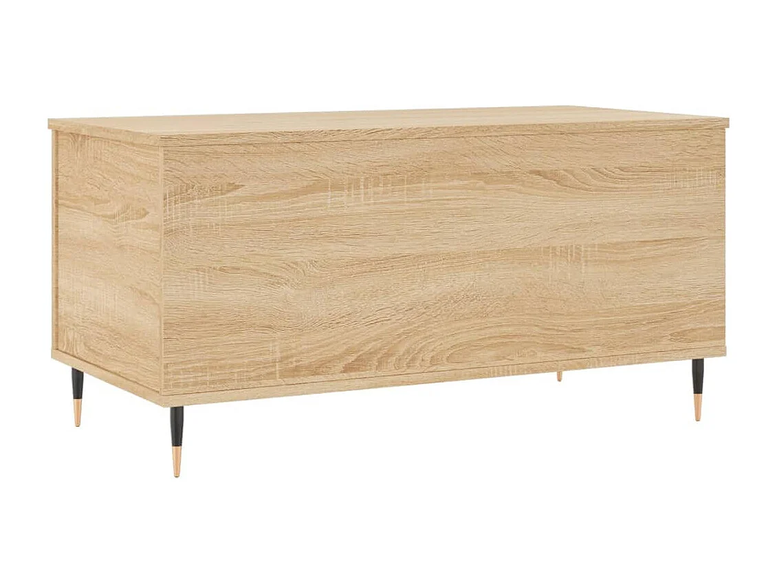 Salontafel 90x44,5x45 cm bewerkt hout sonoma eikenkleurig