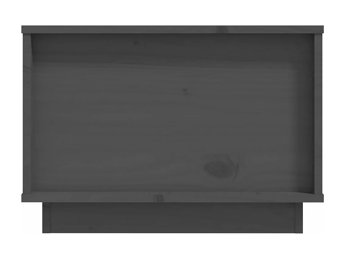 Table basse Gris 60x50x35 cm Bois massif de pin