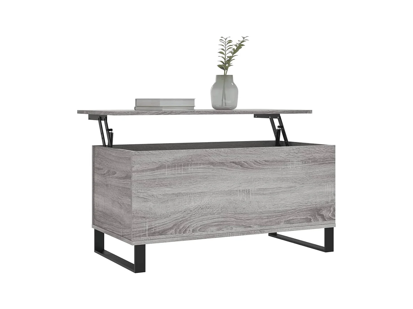 Mesa de centro 90x44,5x45 cm derivados de madeira cinza sonoma