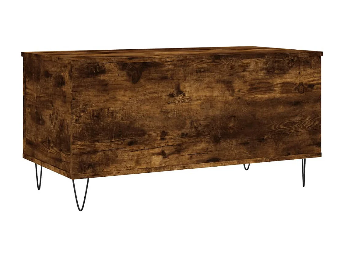 Table basse Chêne fumé 90x44,5x45 cm Bois d'ingénierie