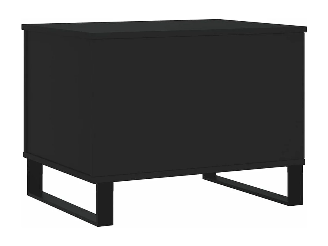 Table basse Noir 60x44,5x45 cm Bois d'ingénierie