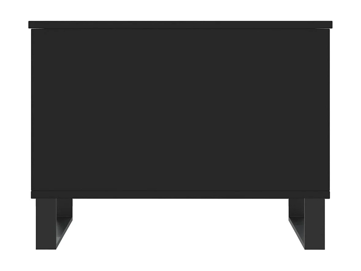 Table basse Noir 60x44,5x45 cm Bois d'ingénierie