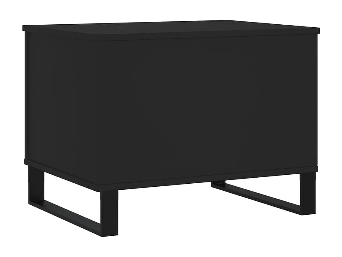 Table basse Noir 60x44,5x45 cm Bois d'ingénierie