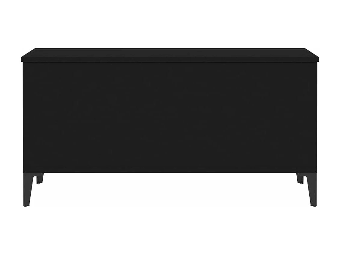 Salontafel 90x44,5x45 cm bewerkt hout zwart