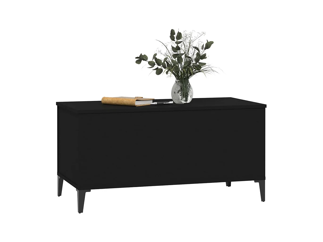 Table basse Noir 90x44,5x45 cm Bois d'ingénierie