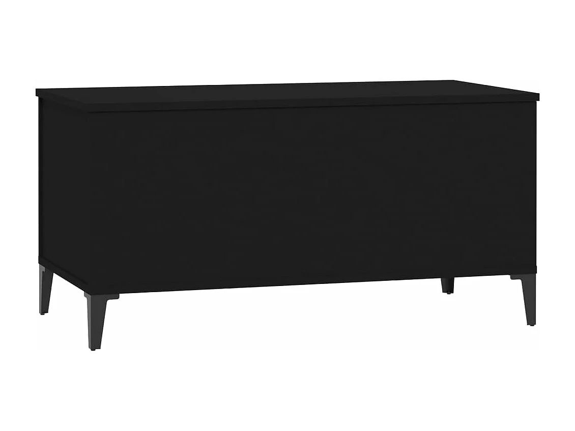 Table basse Noir 90x44,5x45 cm Bois d'ingénierie