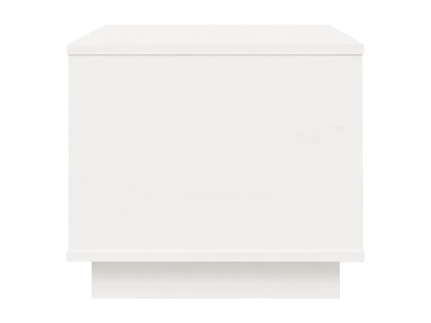 Mesa de centro de madera maciza de pino blanco 40x50x35 cm