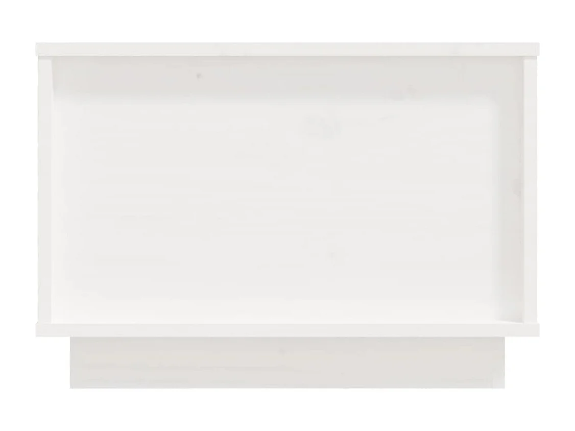Mesa de centro de madera maciza de pino blanco 40x50x35 cm
