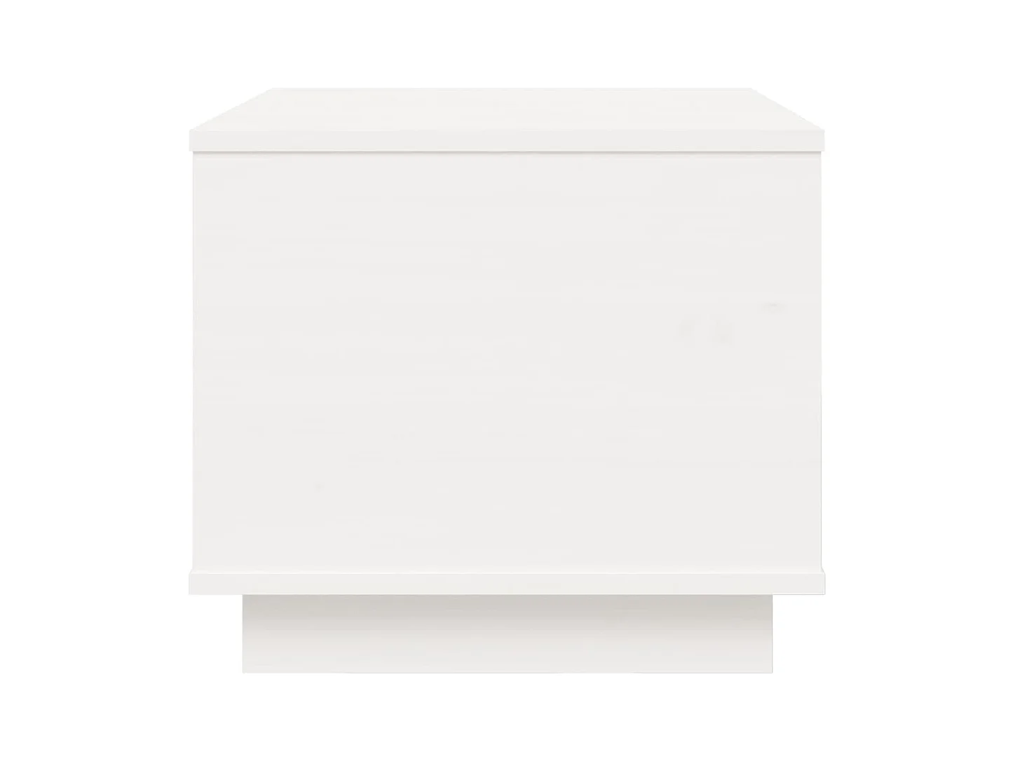 Table basse Blanc 40x50x35 cm Bois massif de pin