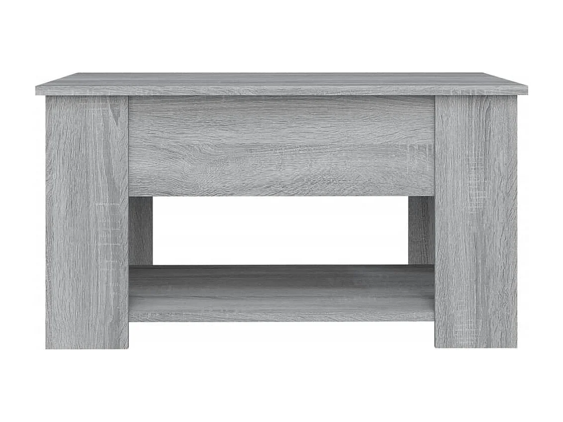 Table basse Sonoma gris 79x49x41 cm Bois d'ingénierie