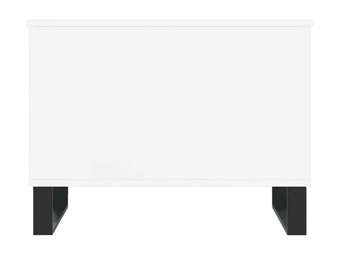 Salontafel 60x44,5x45 cm bewerkt hout wit