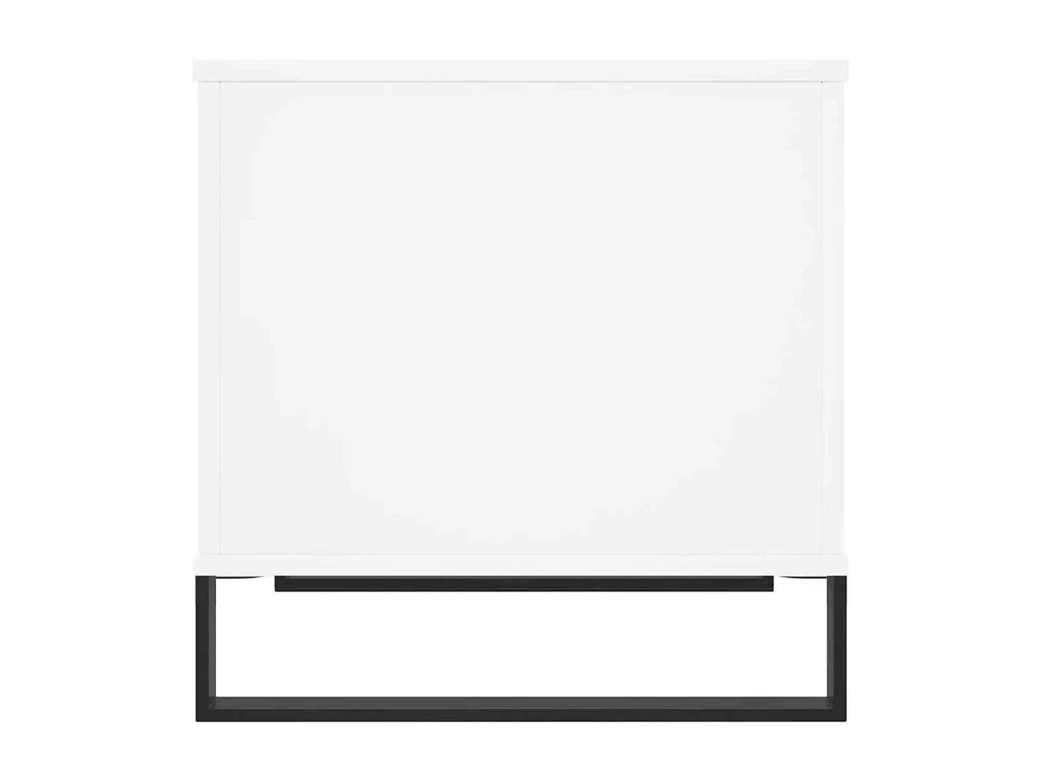 Salontafel 60x44,5x45 cm bewerkt hout wit