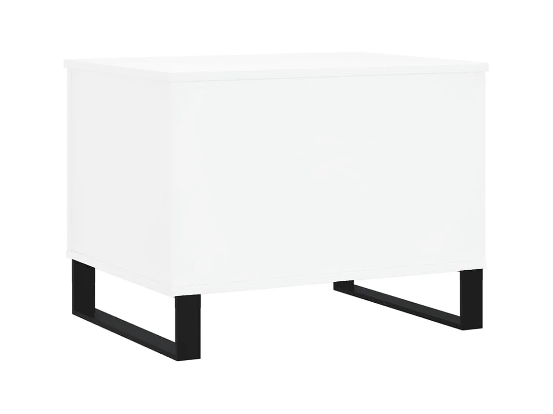Table basse Blanc 60x44,5x45 cm Bois d'ingénierie