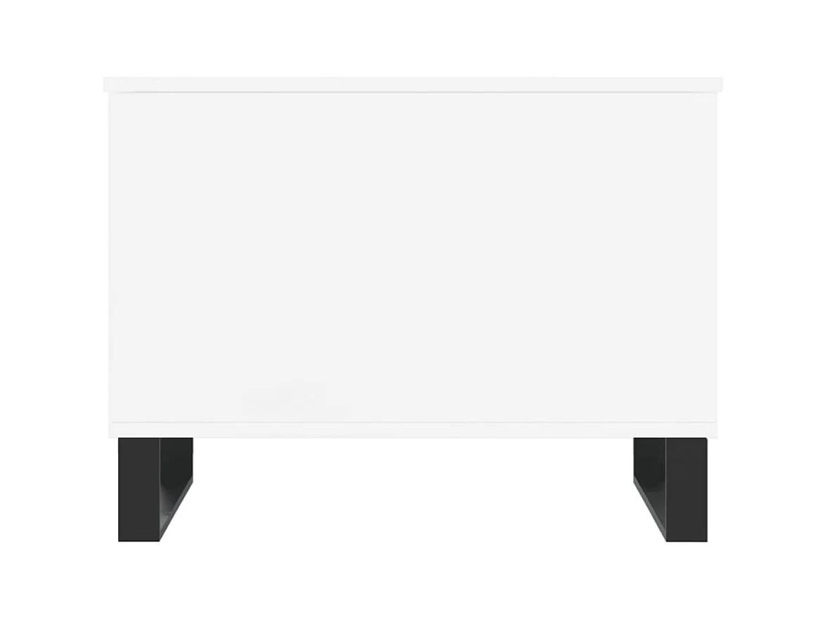 Table basse Blanc 60x44,5x45 cm Bois d'ingénierie