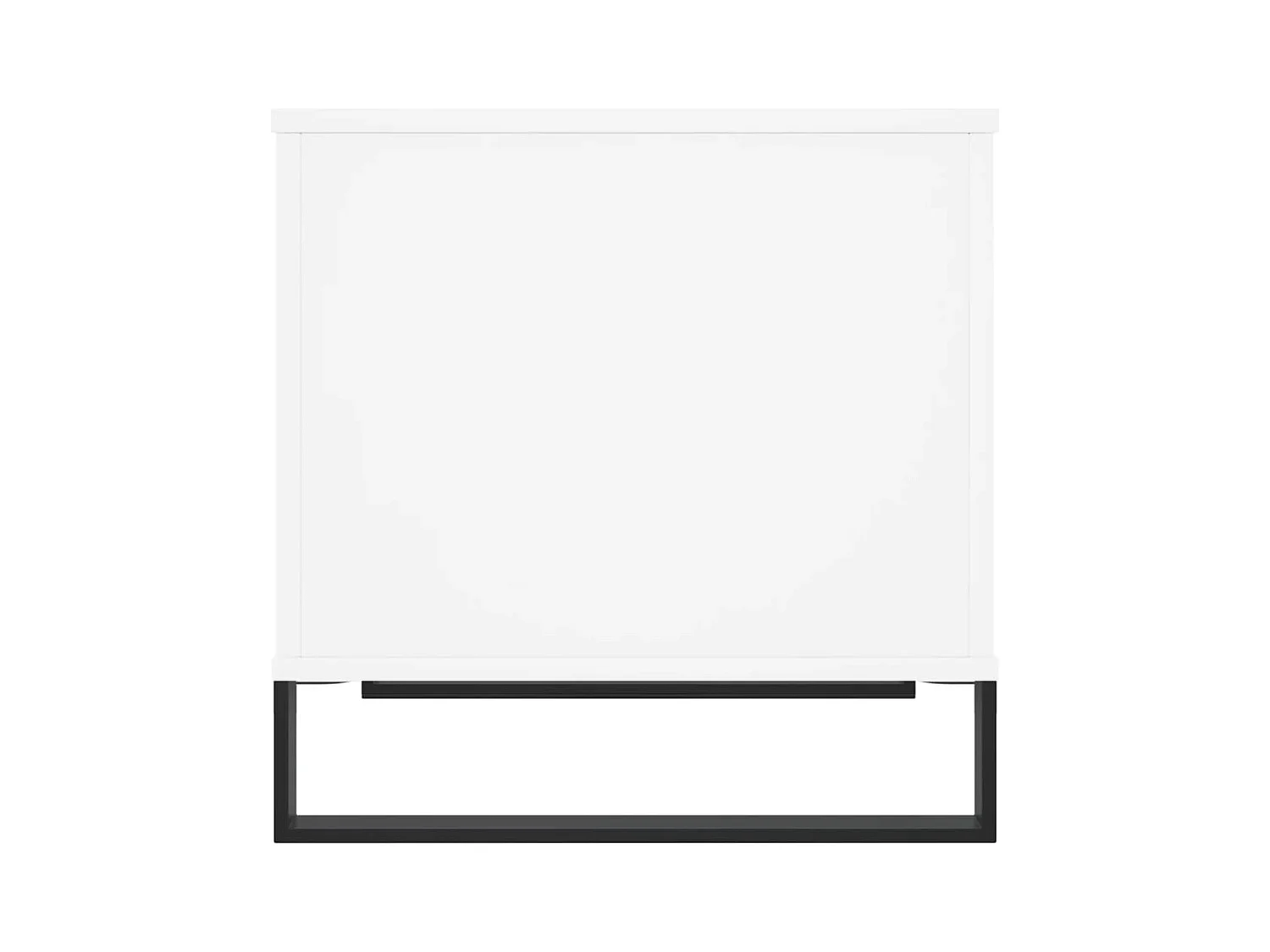 Table basse Blanc 60x44,5x45 cm Bois d'ingénierie