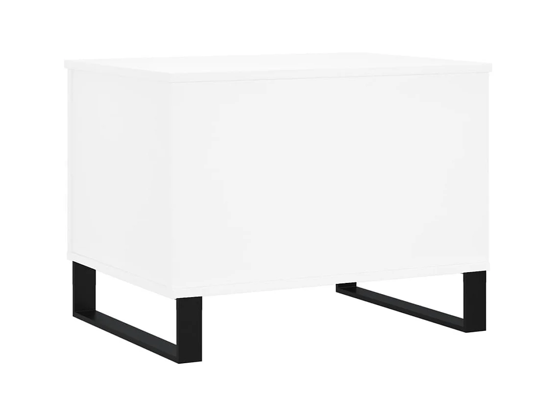 Table basse Blanc 60x44,5x45 cm Bois d'ingénierie