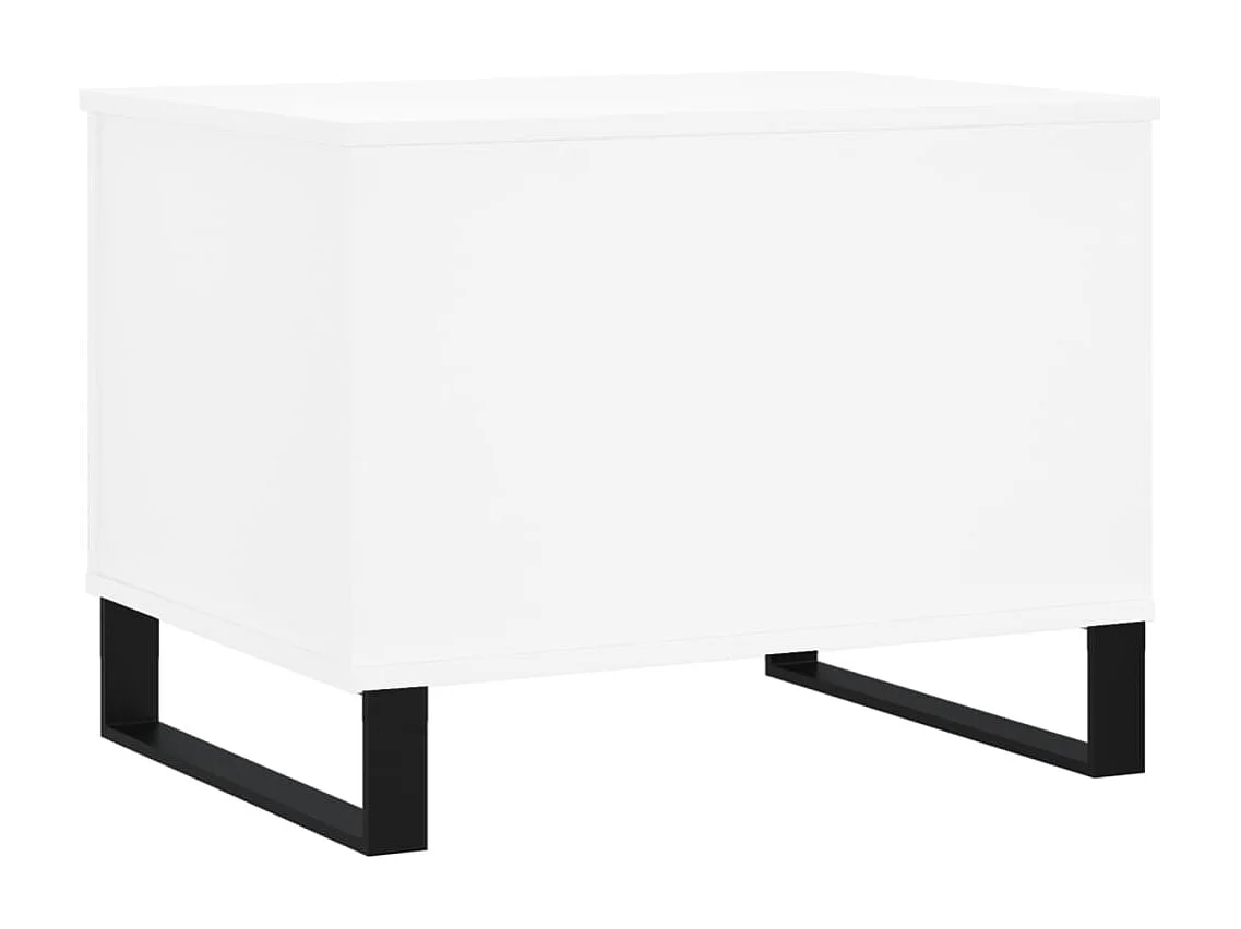 Table basse Blanc 60x44,5x45 cm Bois d'ingénierie