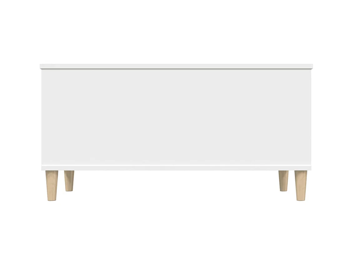 Table basse Blanc 90x44,5x45 cm Bois d'ingénierie