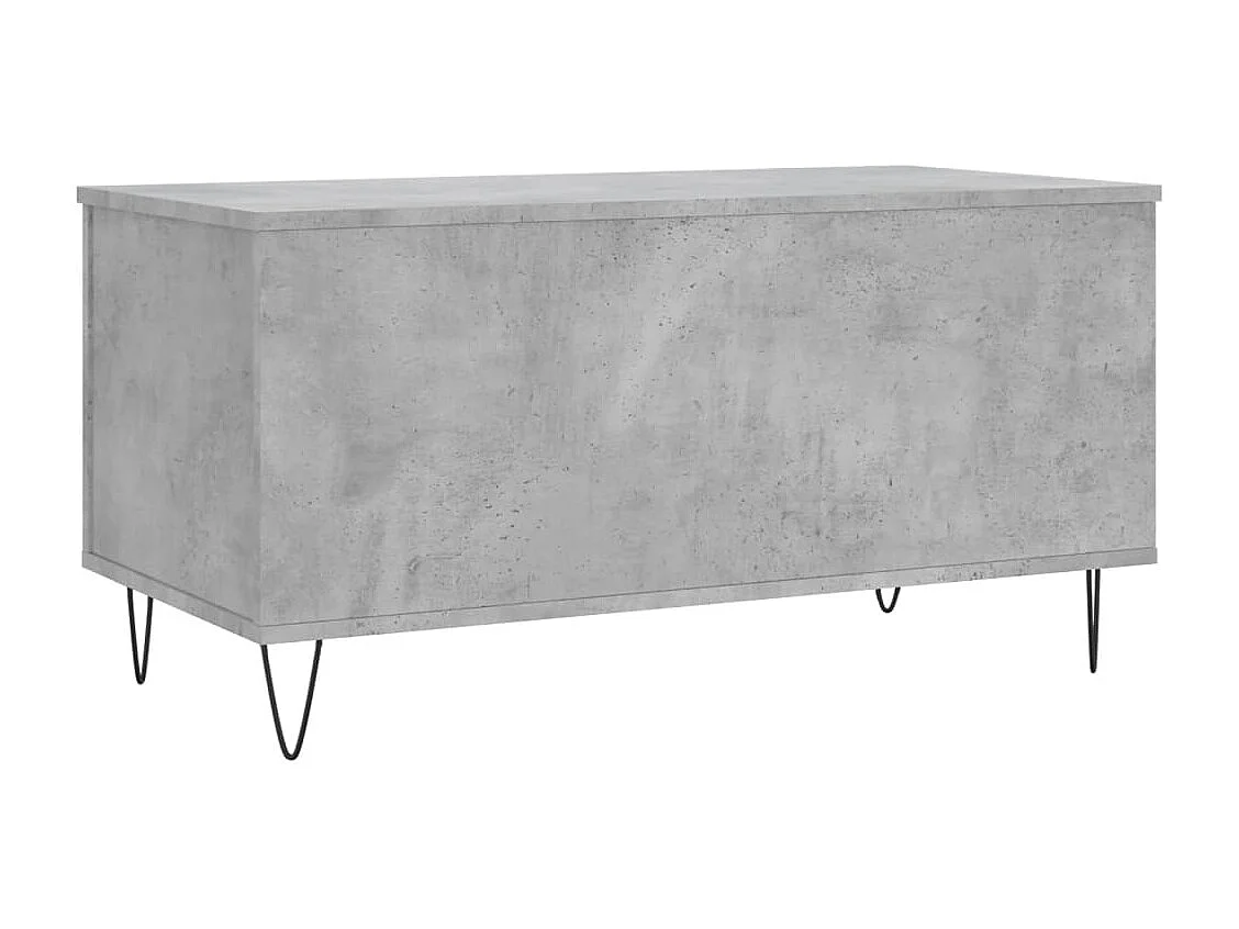Table basse Gris béton 90x44,5x45 cm Bois d'ingénierie
