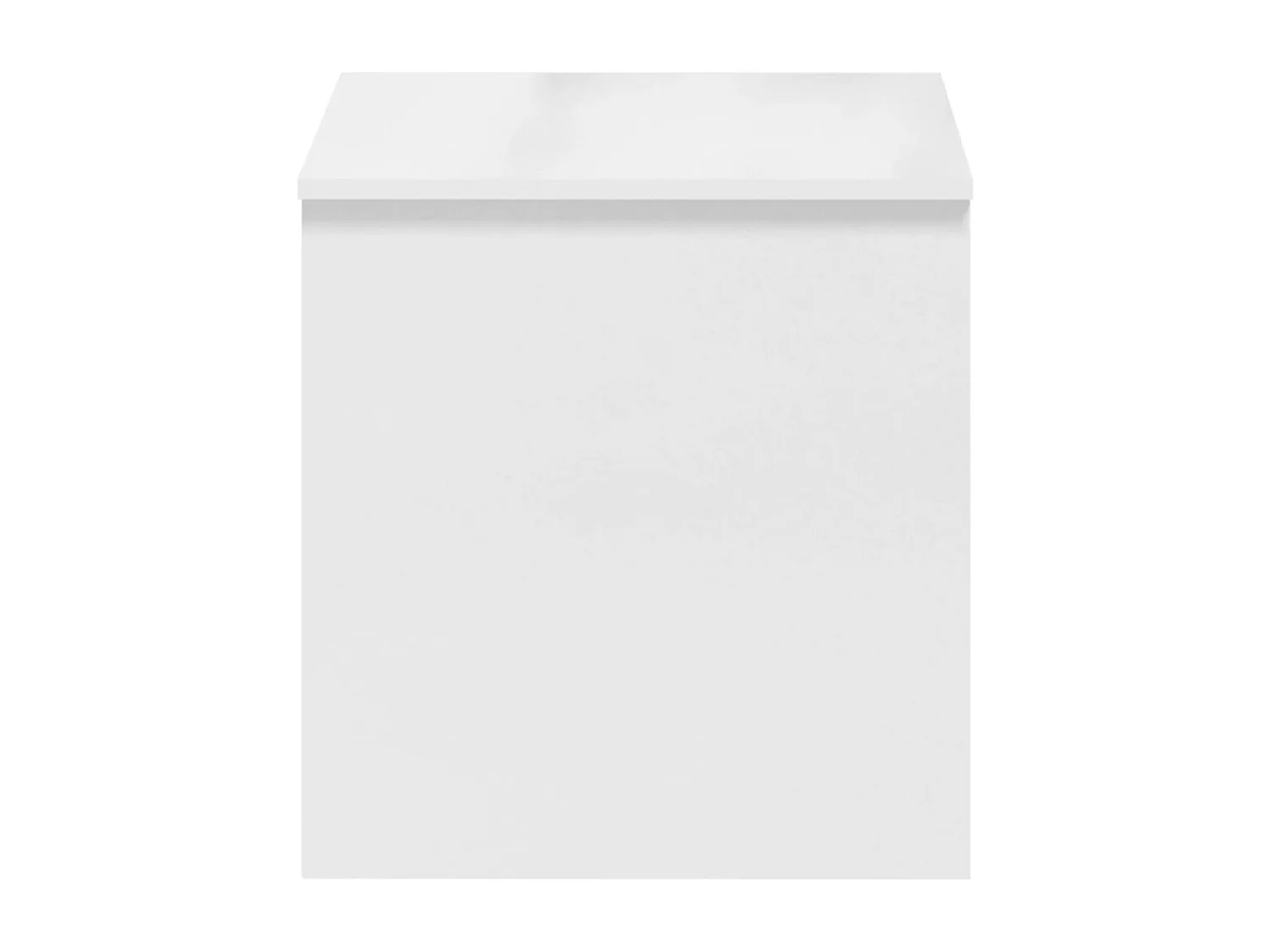 Mesa de centro contrachapada blanco brillante 102x50,5x52,5 cm