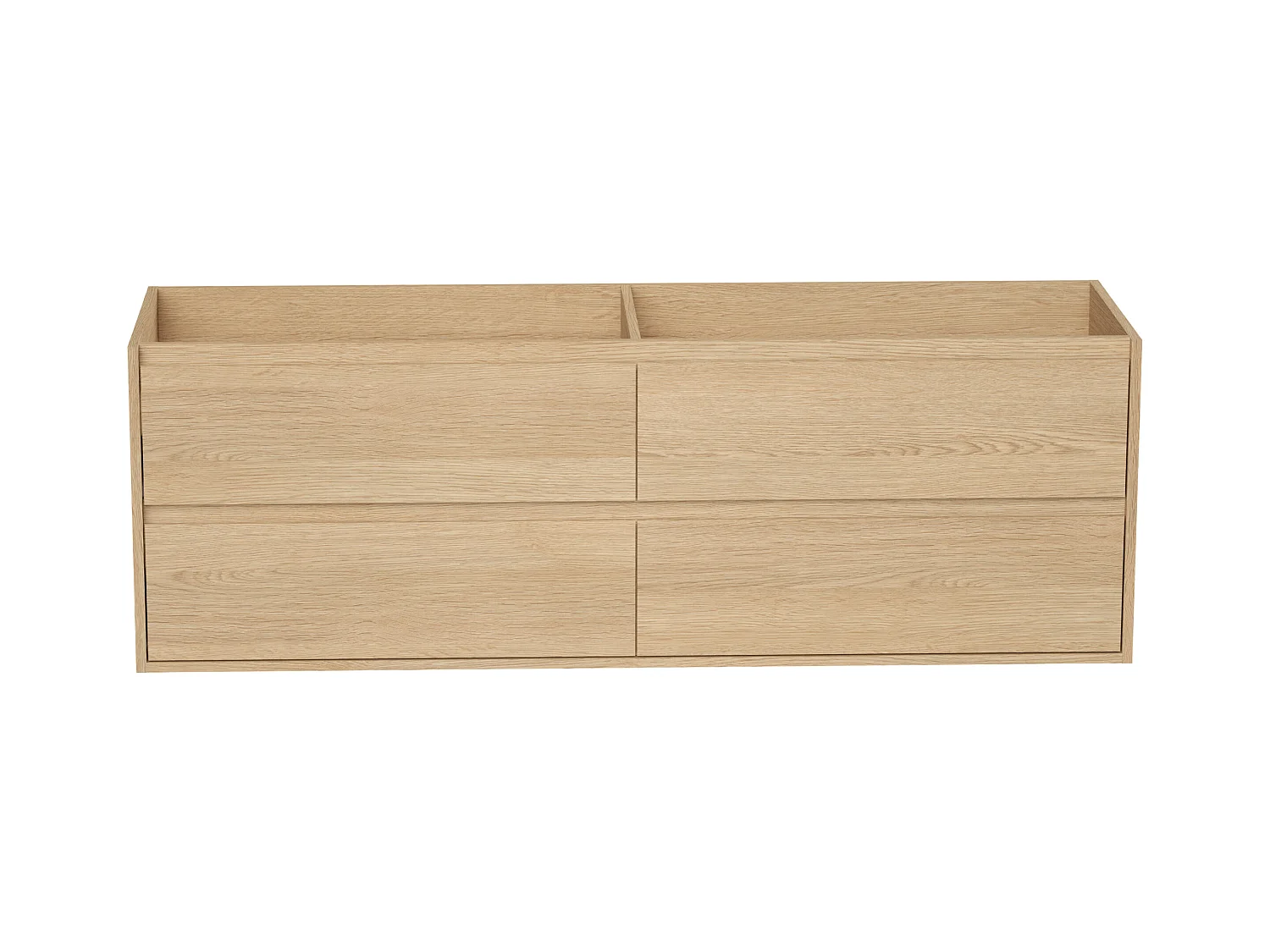 Meubel onder wastafel - Eikenfineer - 150 cm - MILIPAM
