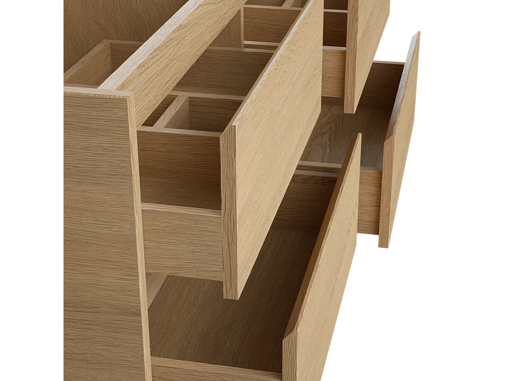 Móvel suspenso para colocar sob o lavatório, folha de carvalho 150 cm - MILIPAM