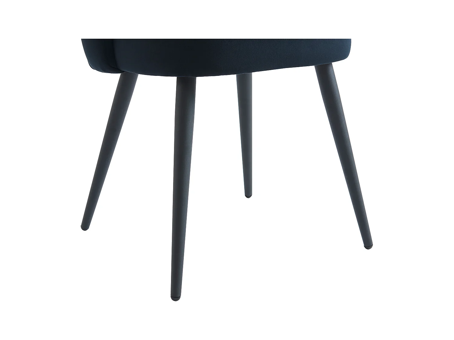 Set van 6 stoelen van velours en metaal - Zwart - PRANILLA van Pascal MORABITO