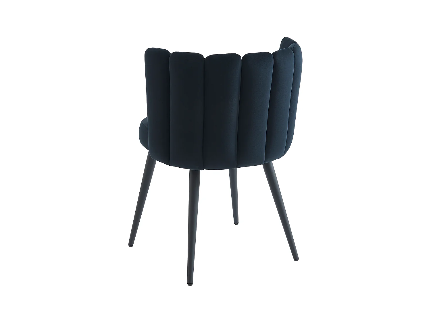 Set van 6 stoelen van velours en metaal - Zwart - PRANILLA van Pascal MORABITO