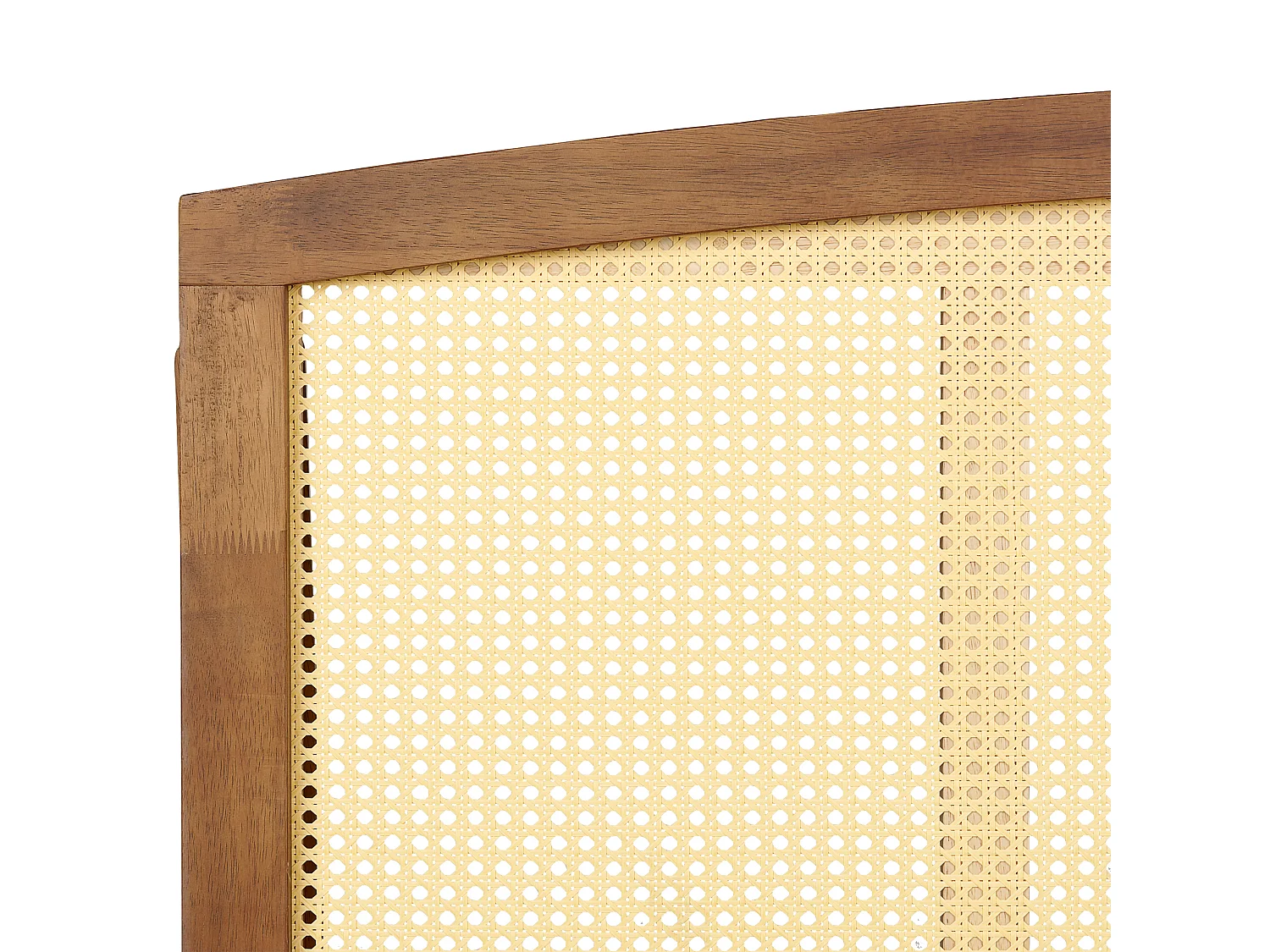 Lit avec sommier Rotin VARZY 180 x 200 cm Marron