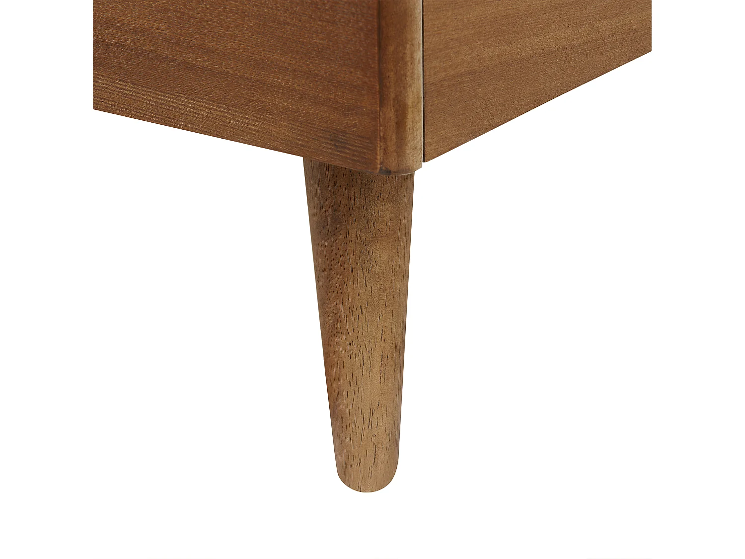 Lit avec sommier Rotin VARZY 160 x 200 cm Marron