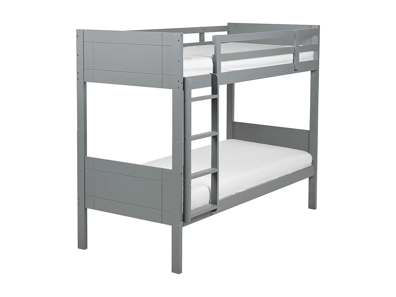 Lit superposé Bois MAULDE 90 x 200 cm Gris