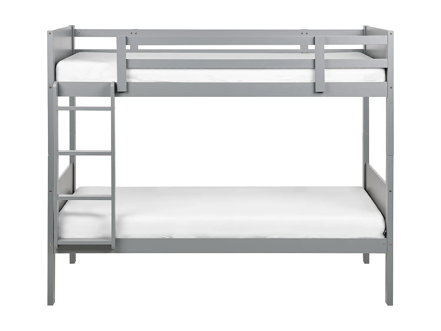 Lit superposé Bois MAULDE 90 x 200 cm Gris