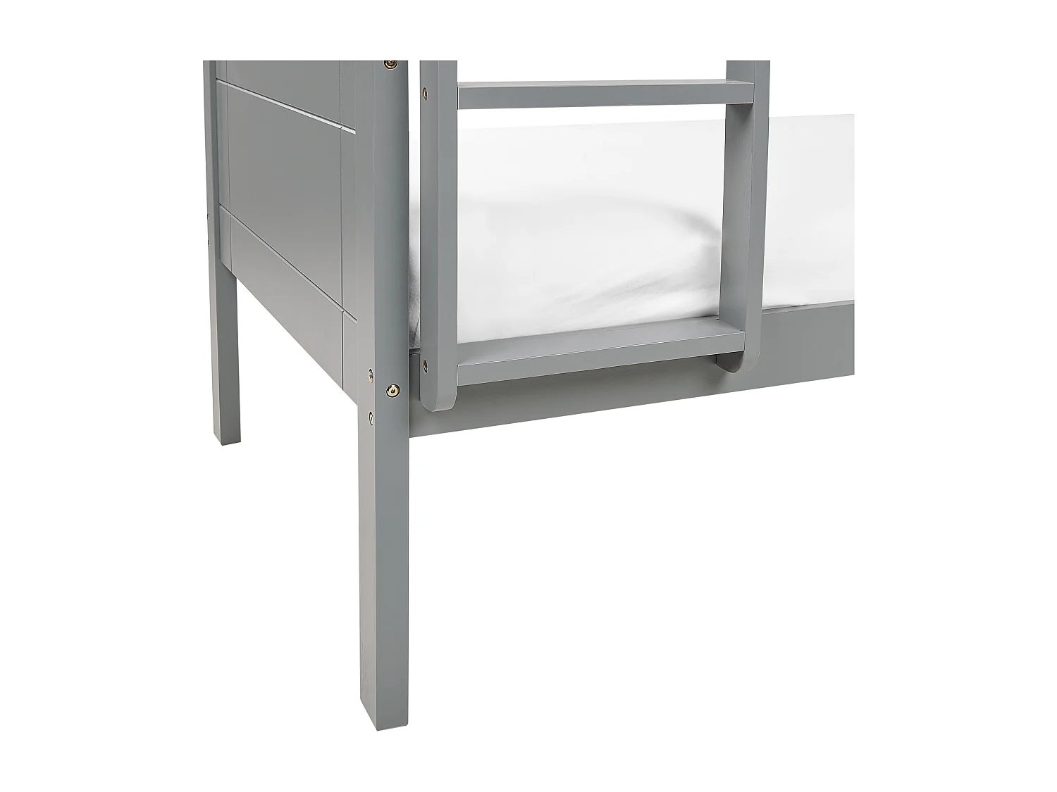 Lit superposé Bois MAULDE 90 x 200 cm Gris